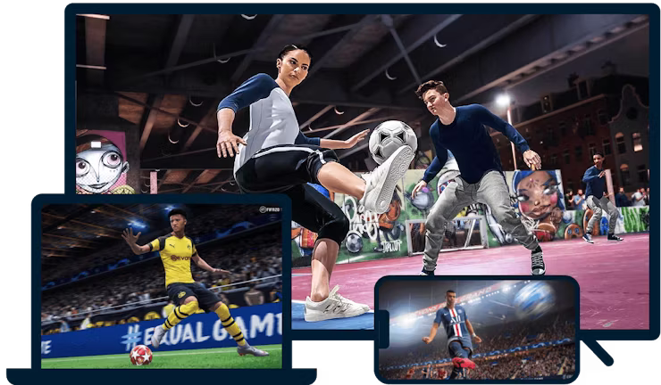 FIFA sur une vari&eacute;t&eacute; d'appareils.