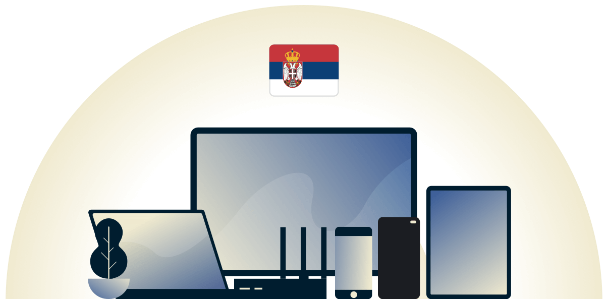 Serbia VPN beskytter en række forskellige enheder.