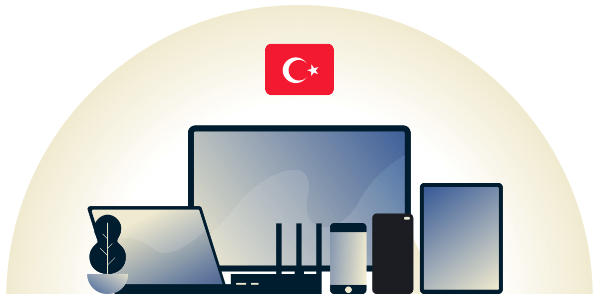 VPN ตุรกีปกป้องความหลากหลายของอุปกรณ์